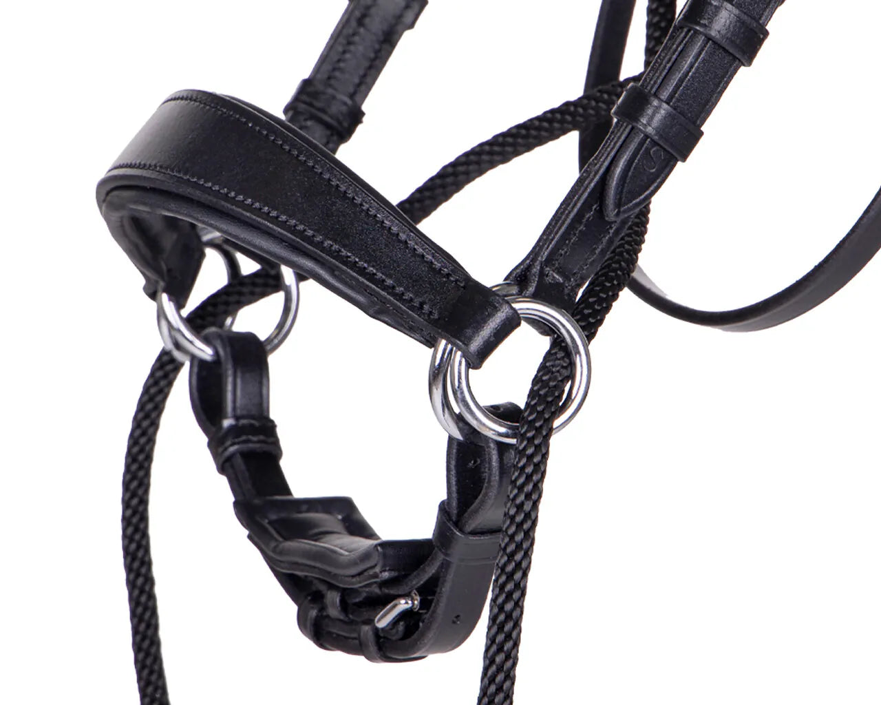 Cabezada inglesa Bitless Cabezada inglesa Thunderbolt incl. reins QHP para equitación - vista 4