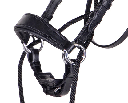 Cabezada inglesa Bitless bridle Thunderbolt incl. reins QHP para equitación - vista 4