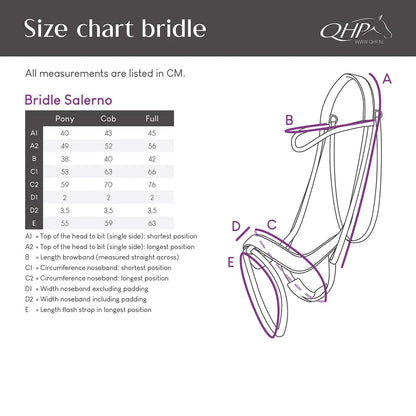Cabezada inglesa Cabezada inglesa Salerno incl. reins QHP para equitación - vista 10