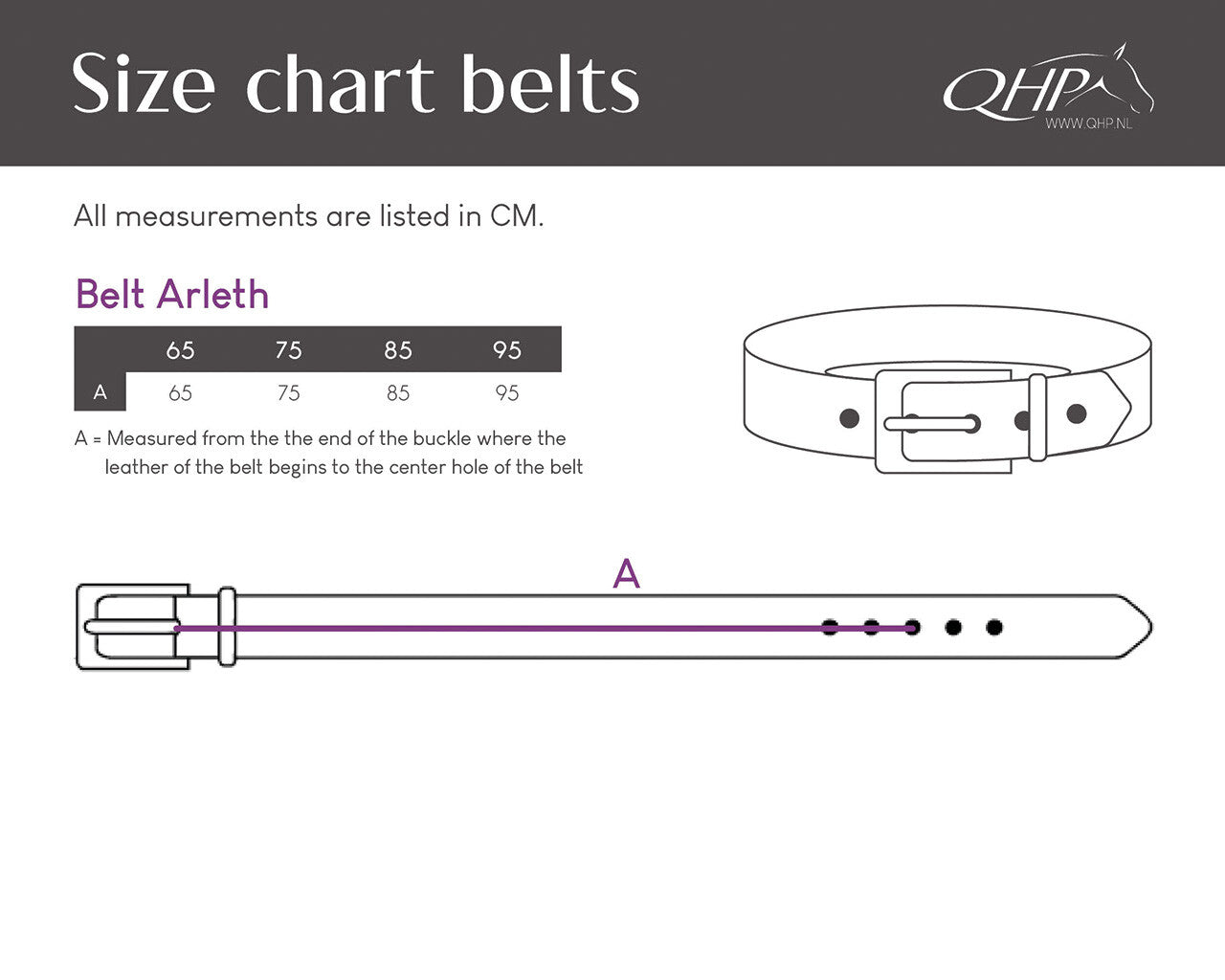 Cinturón Belt Arleth QHP para equitación - vista 11