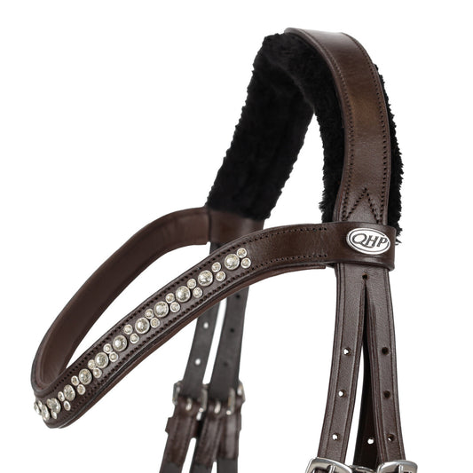 Cabezada inglesa Cabezada inglesa Sensisoft incl. reins QHP para equitación
