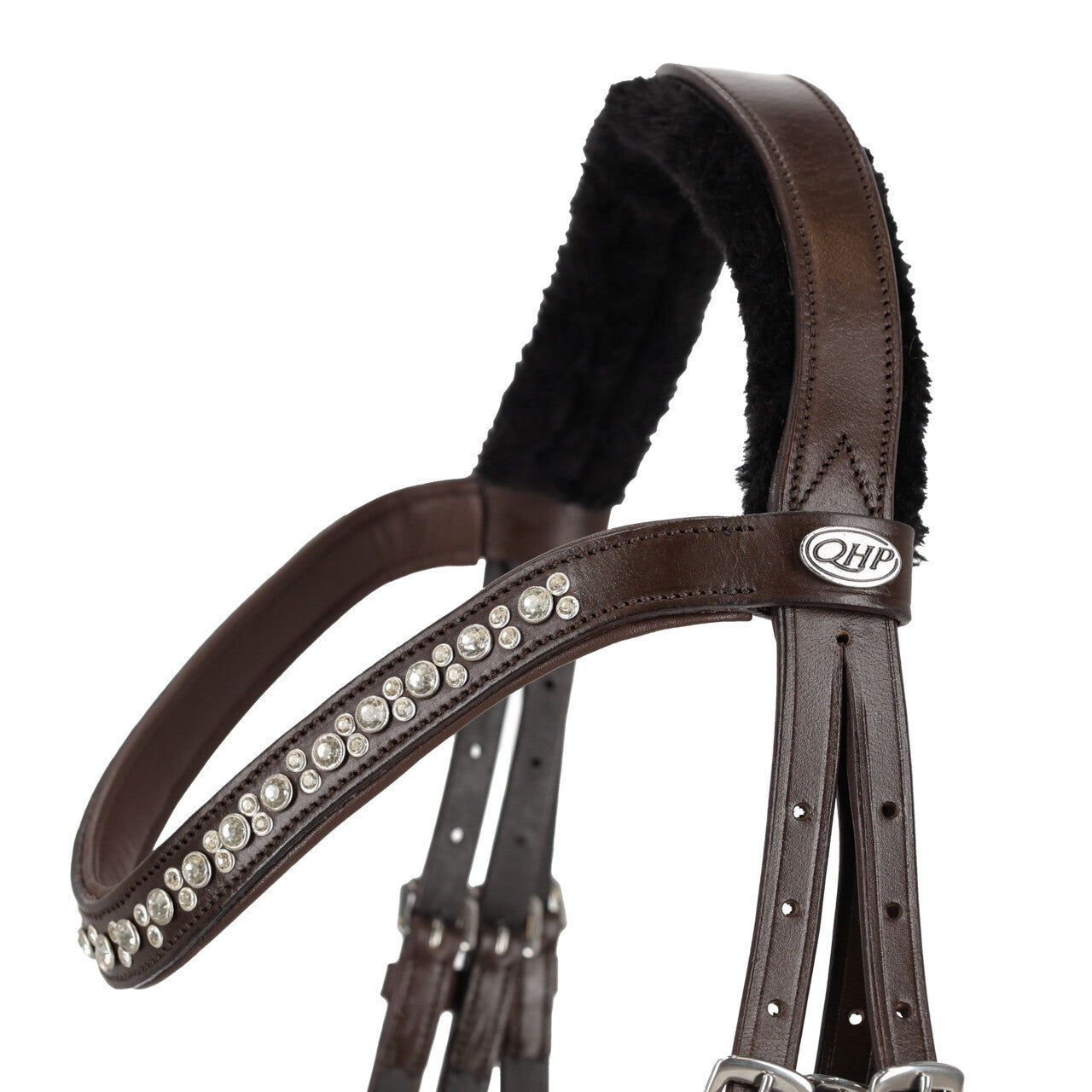 Cabezada inglesa Cabezada inglesa Sensisoft incl. reins QHP para equitación - vista 25