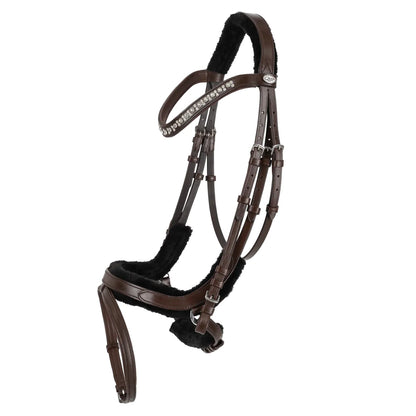 Cabezada inglesa Cabezada inglesa Sensisoft incl. reins QHP para equitación - vista 6