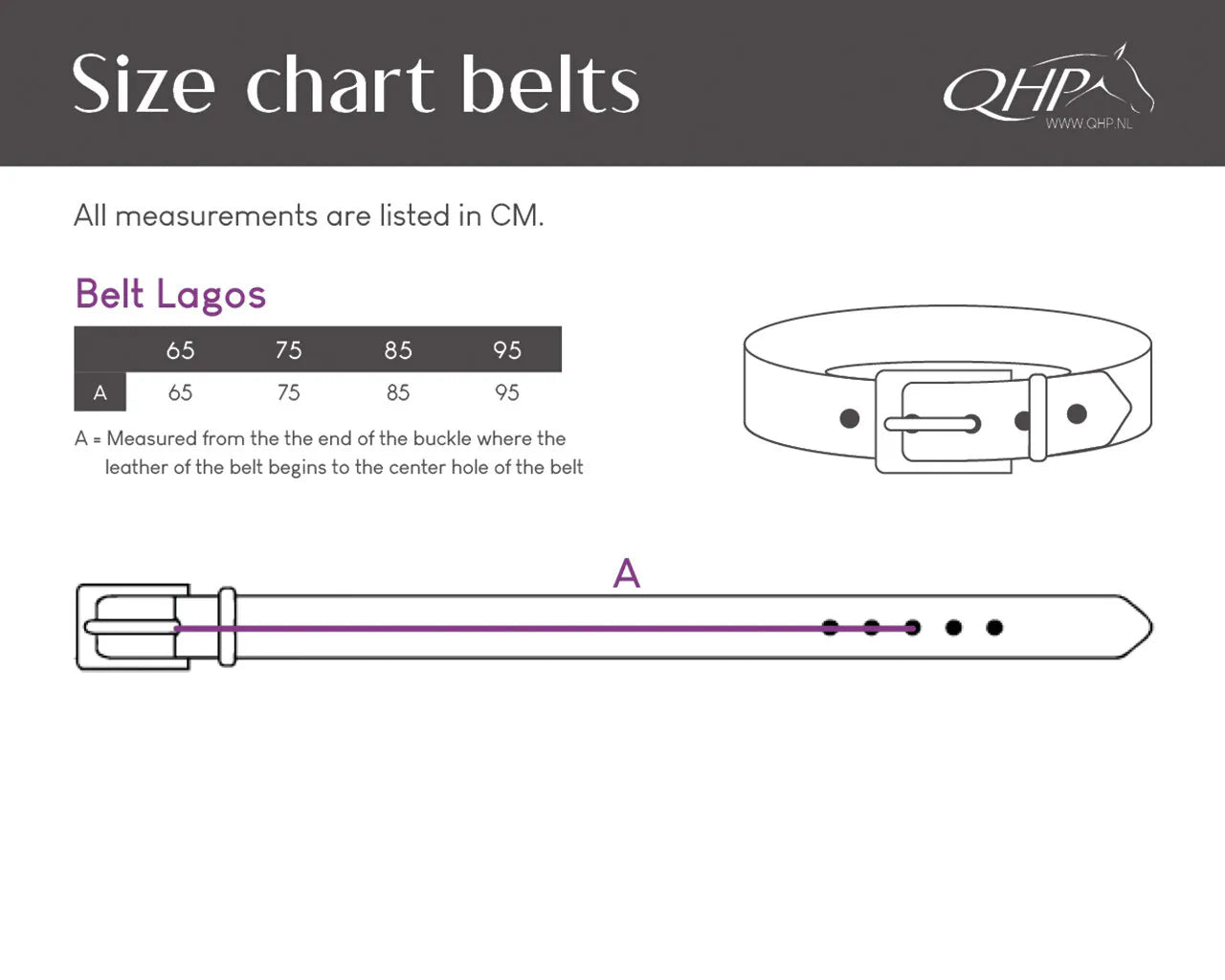 Cinturón Belt Lagos QHP para equitación - vista 8