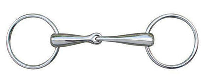 Embocaduras Filete verdum, 16 mm, acero inoxidable HKM para equitación