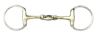 Embocaduras Filete oliva doble articulacion 16mm argentan HKM para equitación