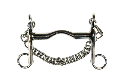 Bocado doma inoxidable, 16 mm, 5 cm - HKM