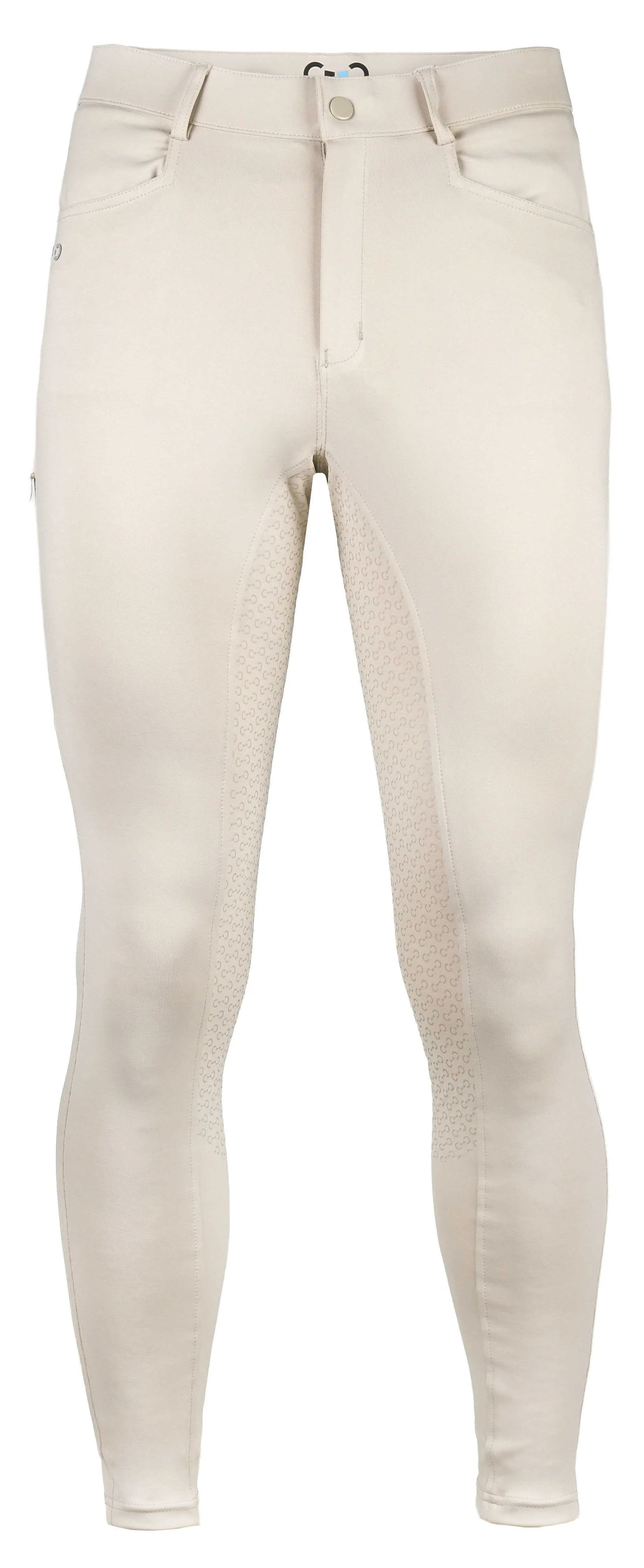 Pantalones Pantalón fondo de silicona Riding World - River hombre Beige para equitación