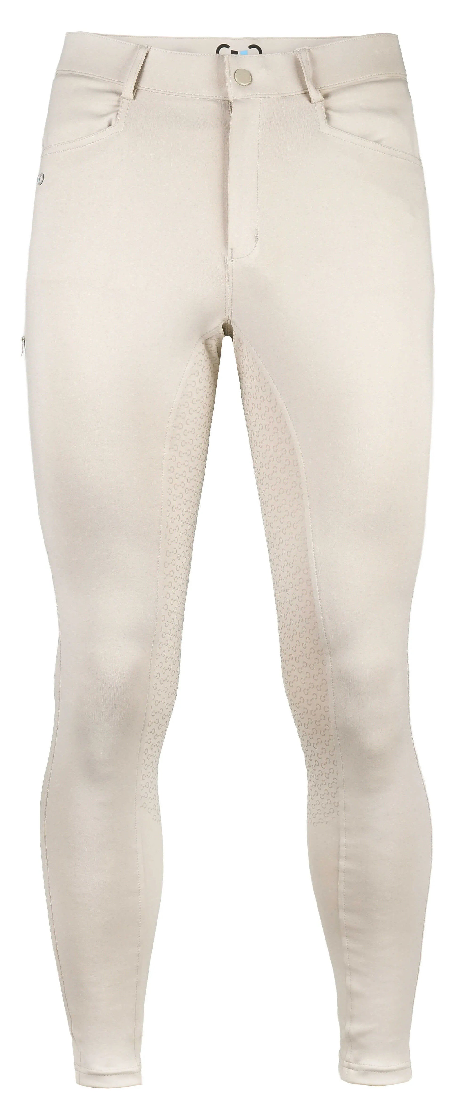 Pantalones Pantalón fondo de silicona Riding World - River hombre Beige para equitación