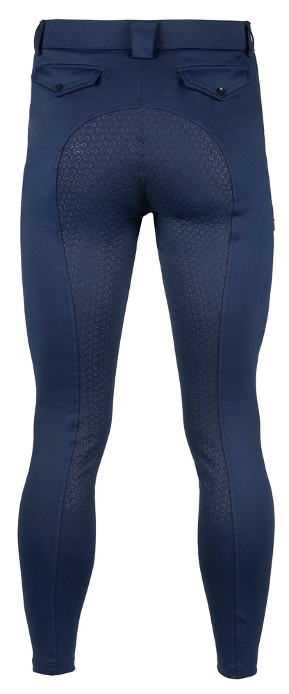 Pantalones Pantalón fondo de silicona Riding World - River hombre Azul marino para equitación - vista 2