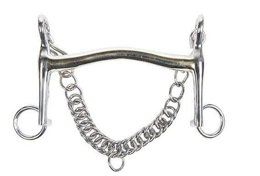 Bocado pequeño de Argentan, 16 mm, pieza horizonta - HKM