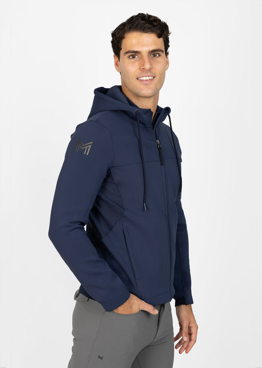 Accesorio ecuestre Maximilian Equestrian Club Zip Hoodie (Navy) para equitación - vista 2