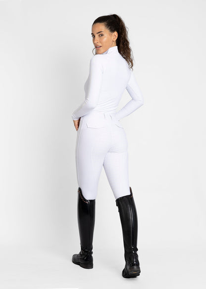 Producto ecuestre Maximilian Equestrian Reflection Breeches (White) detalle 9