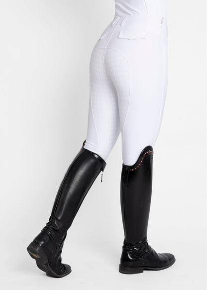 Producto ecuestre Maximilian Equestrian Reflection Breeches (White) detalle 5