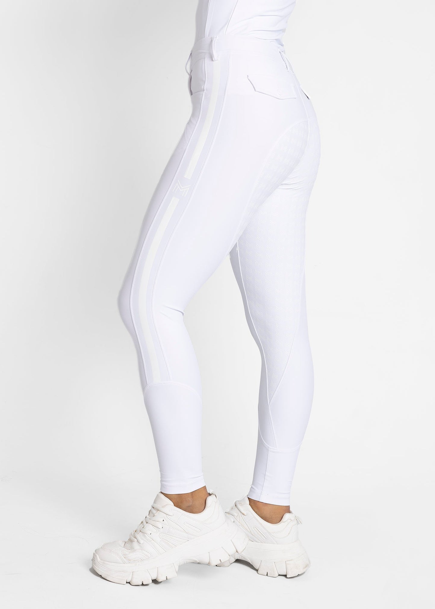 Producto ecuestre Maximilian Equestrian Reflection Breeches (White) detalle 6