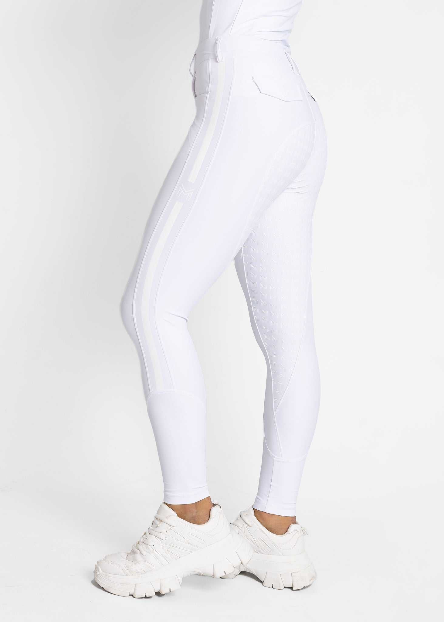 Producto ecuestre Maximilian Equestrian Reflection Breeches (White) detalle 6