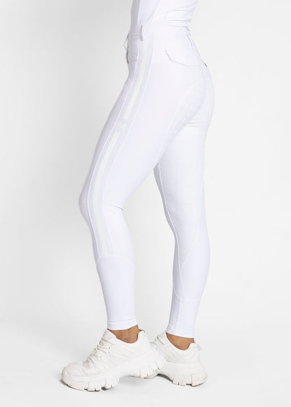 Producto ecuestre Maximilian Equestrian Reflection Breeches (White) detalle 6