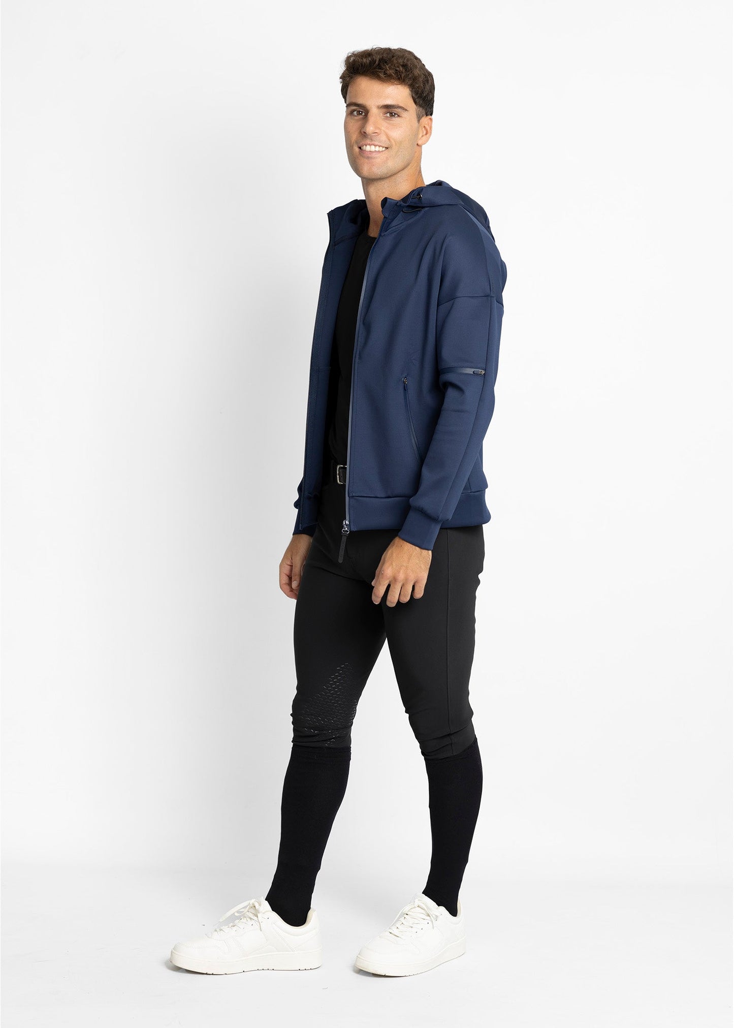 Camiseta técnica Maximilian Equestrian Element Zip Hoodie (Navy) detalle 11