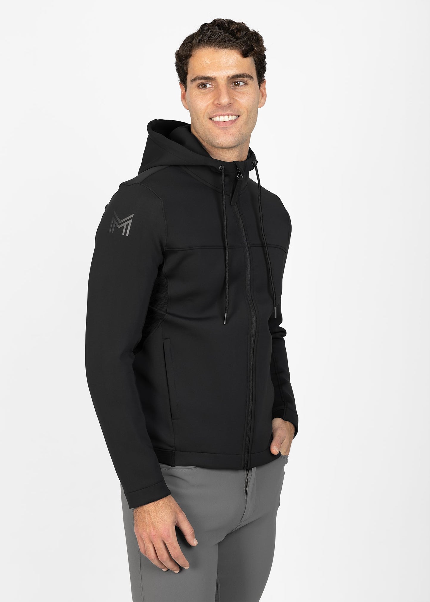 Producto ecuestre Maximilian Equestrian Club Zip Hoodie (Black) detalle 3