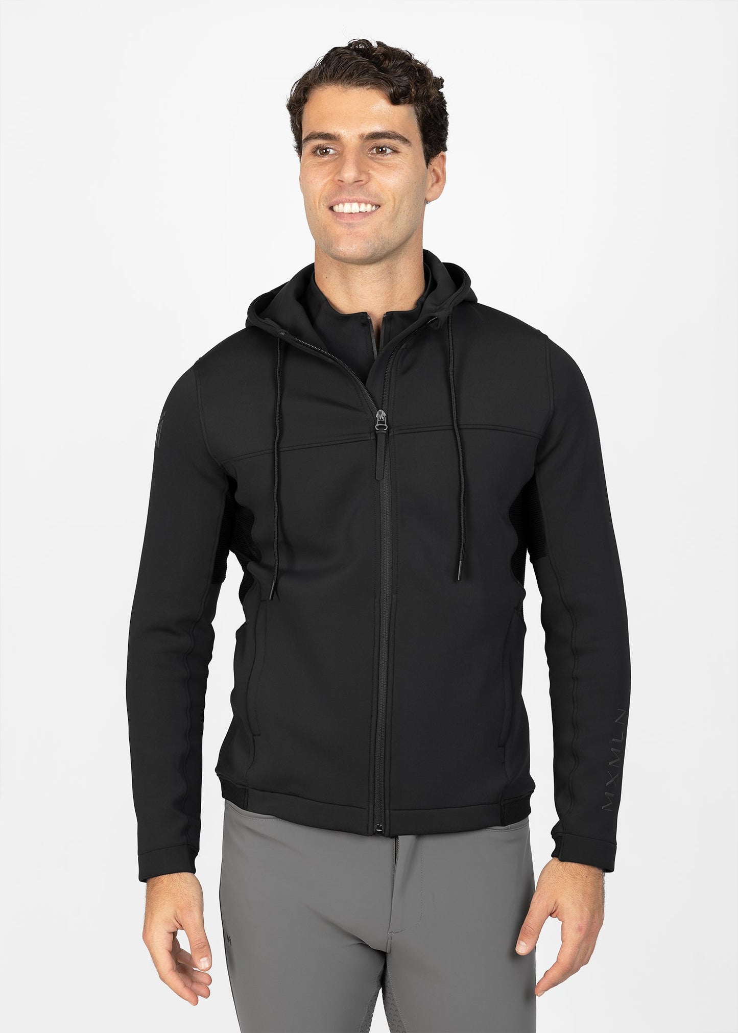 Producto ecuestre Maximilian Equestrian Club Zip Hoodie (Black) detalle 4