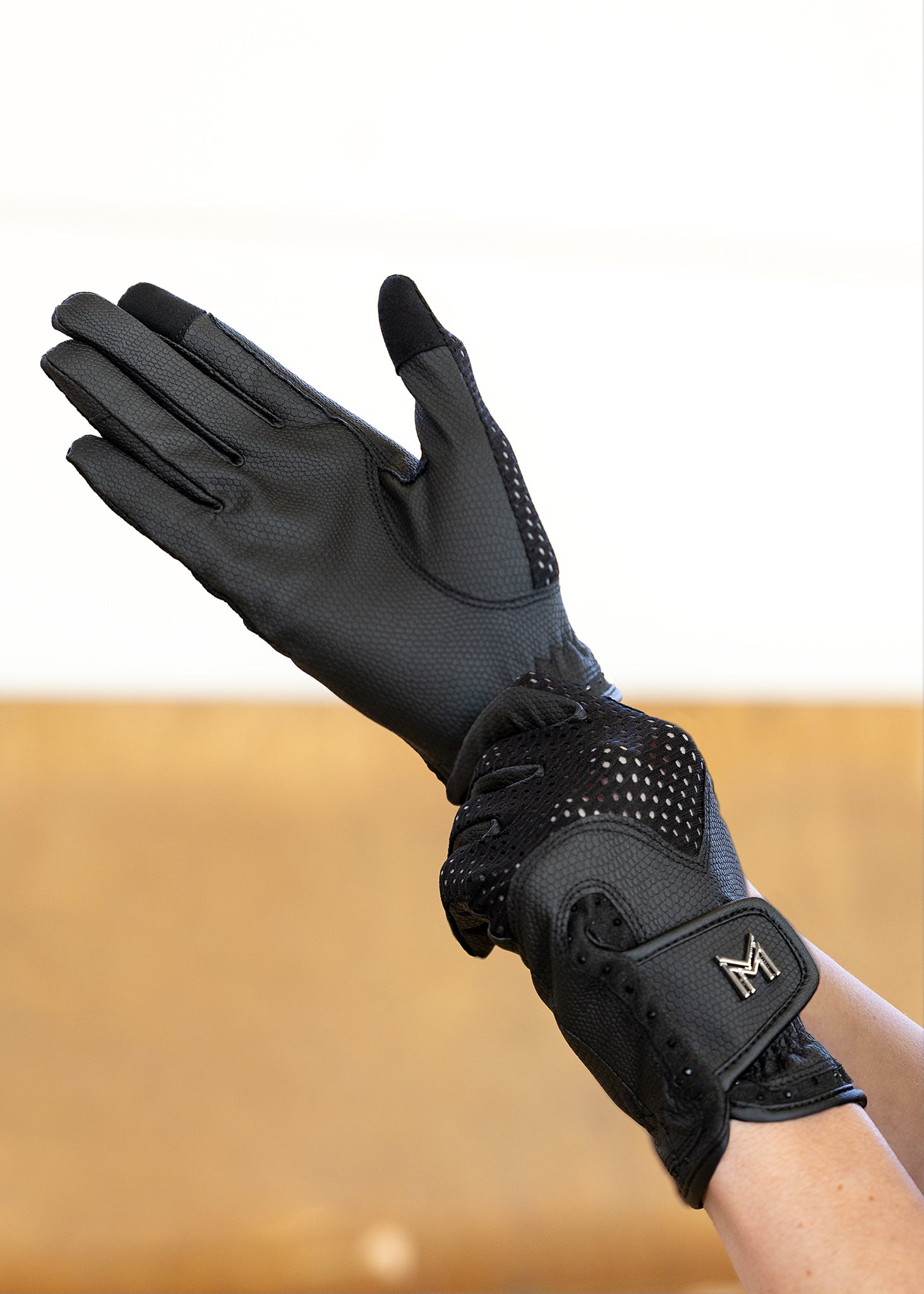 Producto ecuestre Maximilian Equestrian Ava Riding Gloves (Black) detalle 3