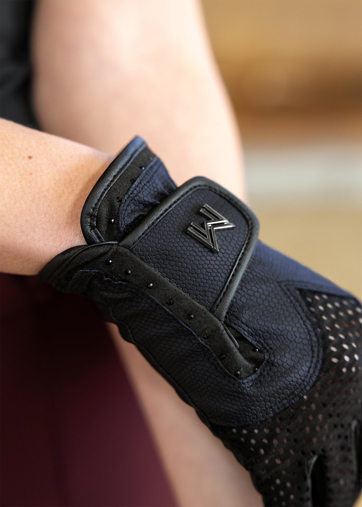 Producto ecuestre Maximilian Equestrian Ava Riding Gloves (Navy/Black) detalle 4