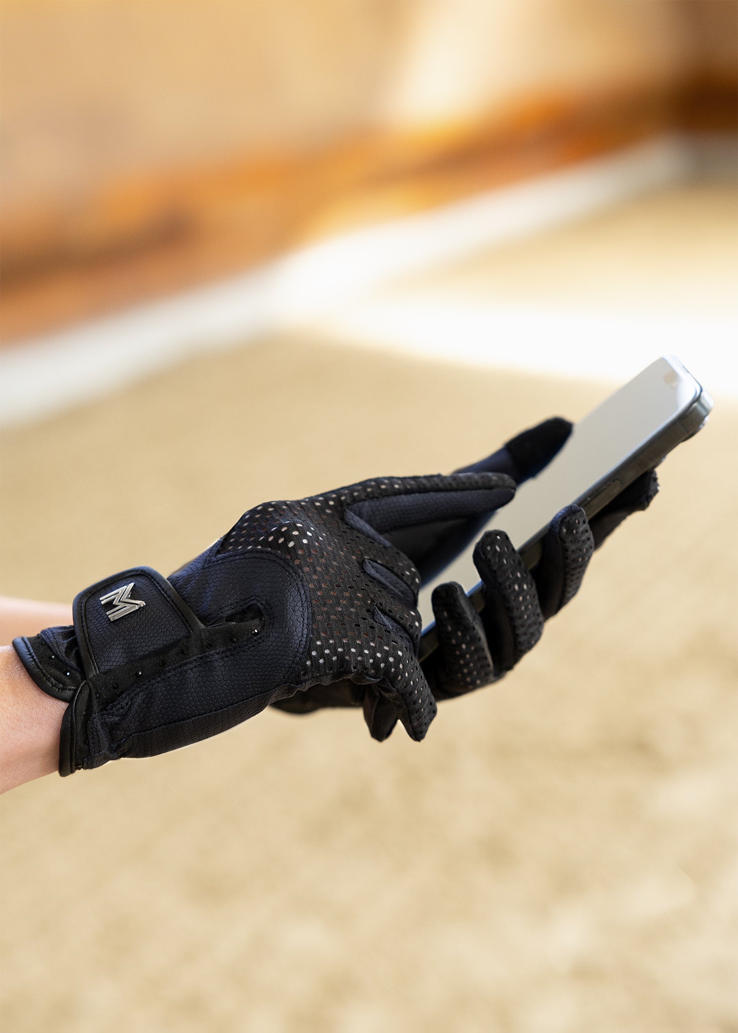 Producto ecuestre Maximilian Equestrian Ava Riding Gloves (Navy/Black) detalle 3