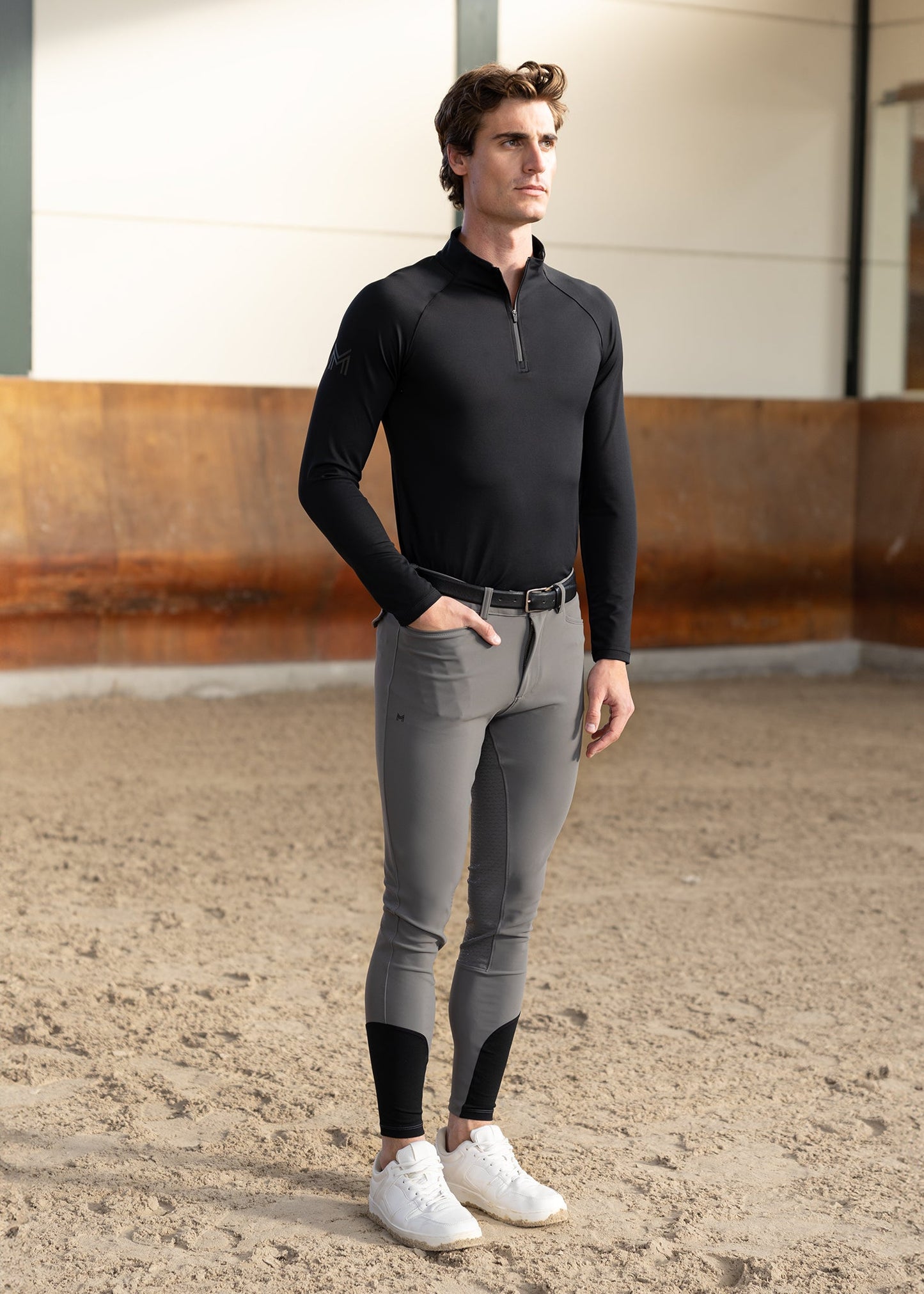 Producto ecuestre Maximilian Equestrian Performance Breeches (Grey) detalle 6