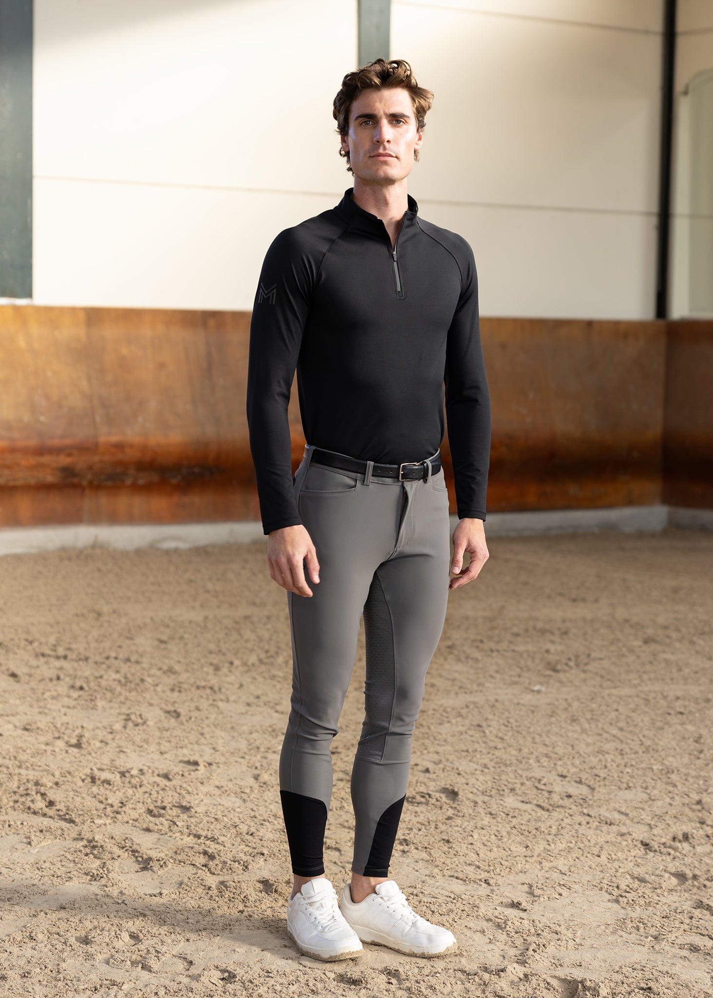 Producto ecuestre Maximilian Equestrian Performance Breeches (Grey) detalle 7