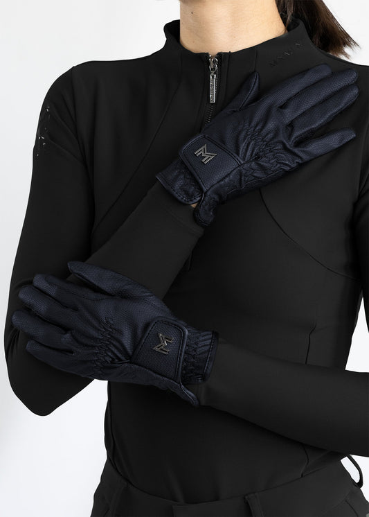 Maximilian Equestrian Emblem Riding guantes (Navy) para equitación - vista 2