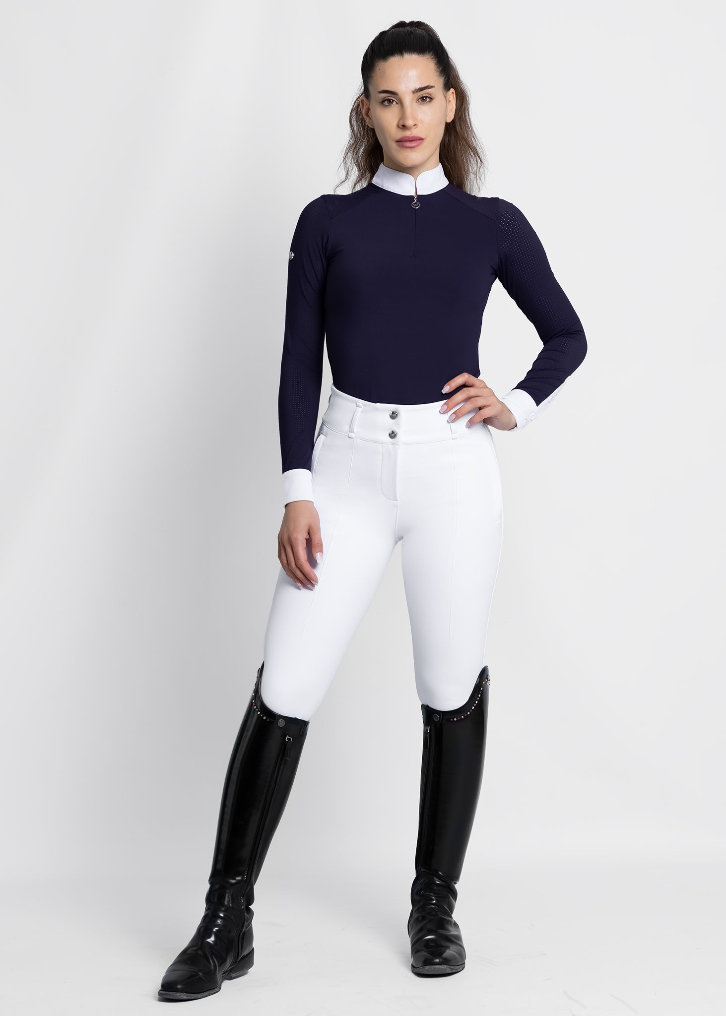 Producto ecuestre Maximilian Equestrian Honour Breeches (White) detalle 3