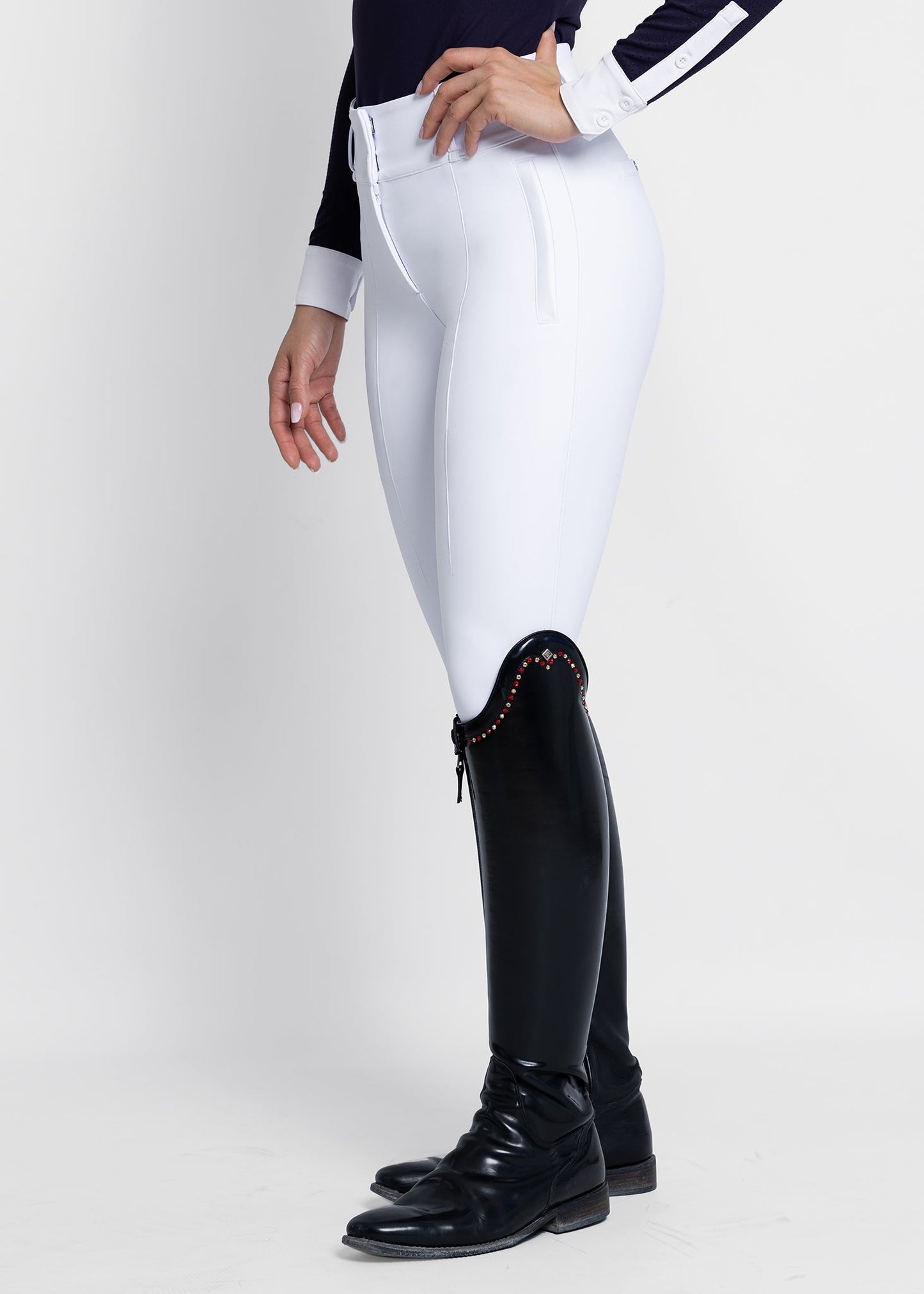 Producto ecuestre Maximilian Equestrian Honour Breeches (White) detalle 9