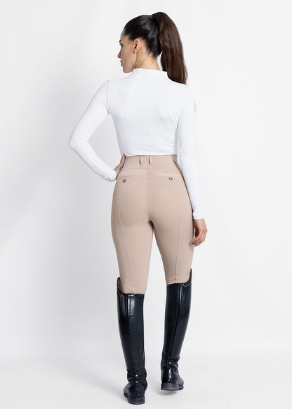 Camiseta técnica Maximilian Equestrian Long Sleeve ropa técnica (White/Silver) detalle 8