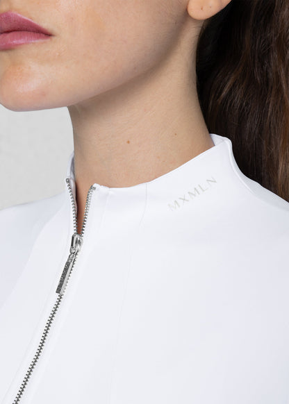 Camiseta técnica Maximilian Equestrian Long Sleeve ropa técnica (White/Silver) detalle 6