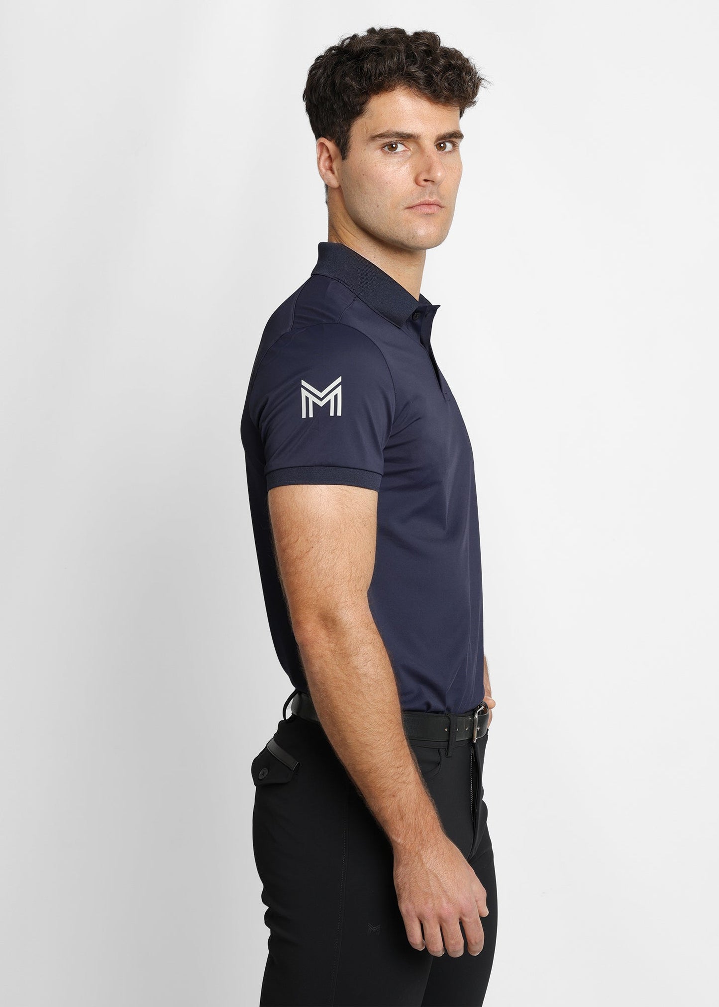 Maximilian Equestrian Blaze Polo Shirt (Navy) para equitación - vista 4