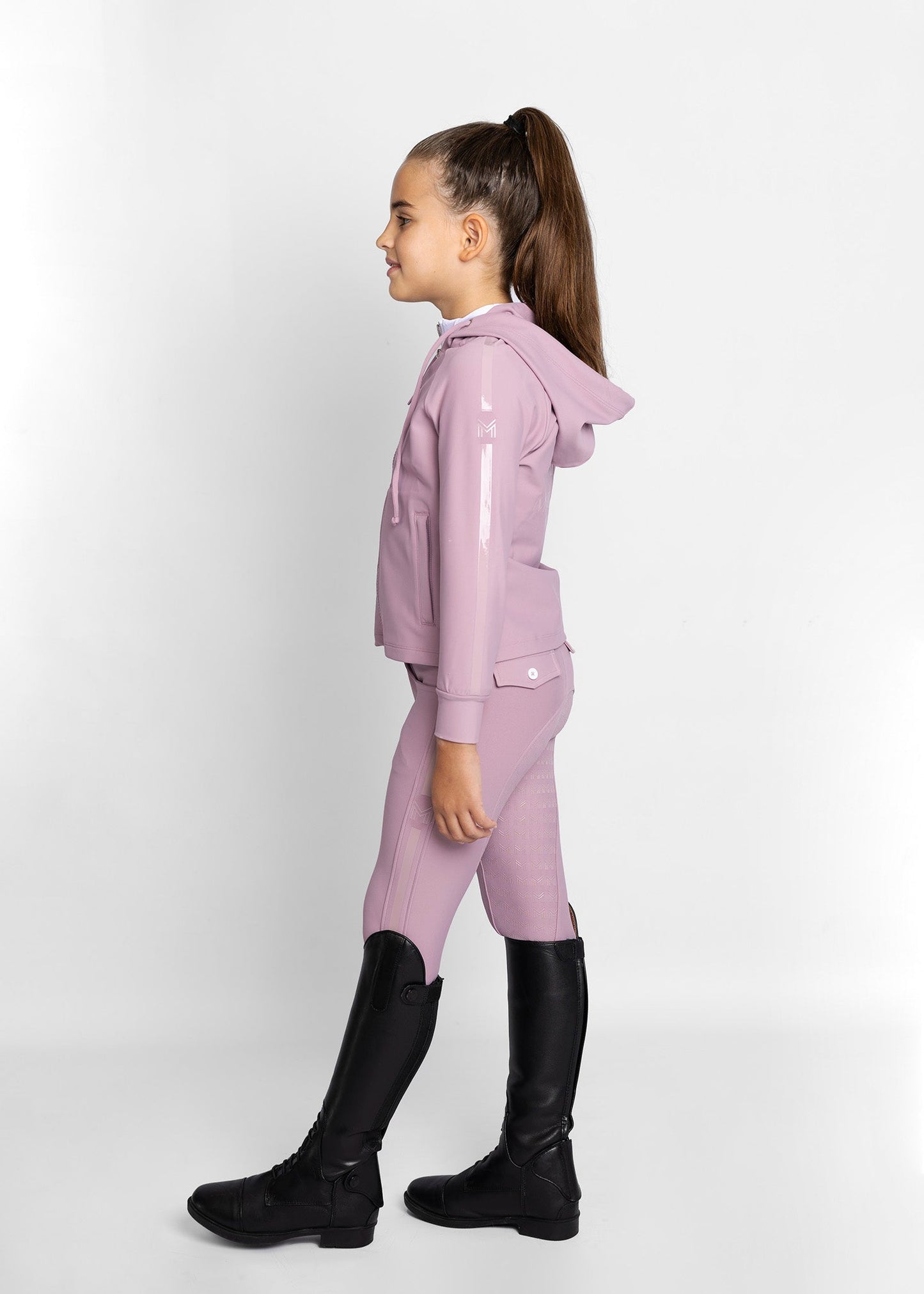 Producto ecuestre Maximilian Equestrian YR Reflection Zip Hoodie (Mauve) detalle 7