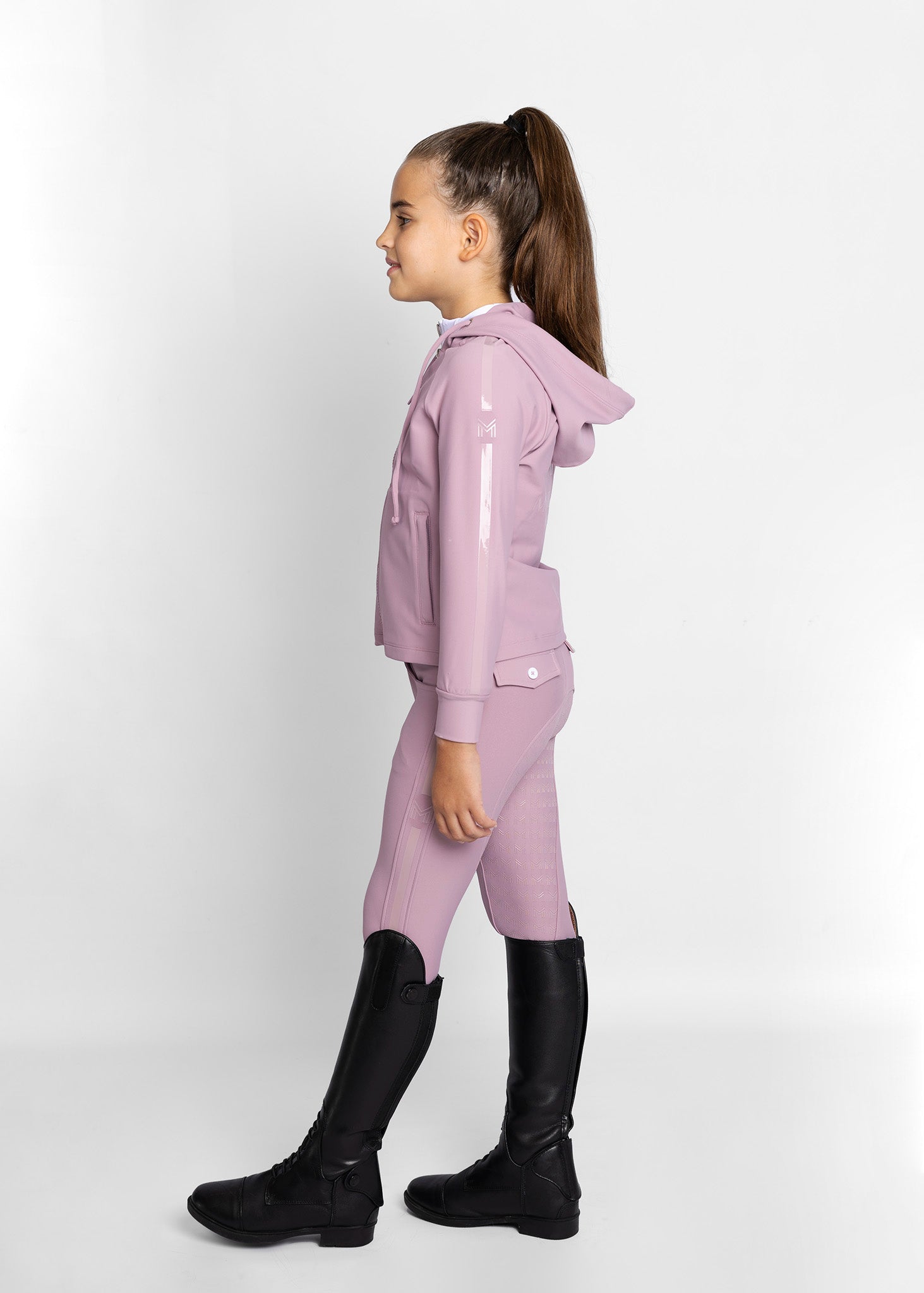 Producto ecuestre Maximilian Equestrian YR Reflection Zip Hoodie (Mauve) detalle 7