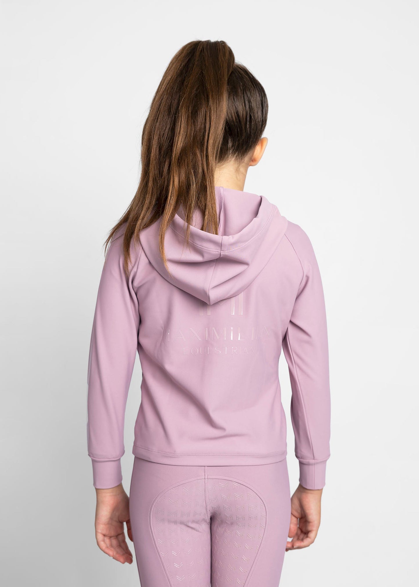 Producto ecuestre Maximilian Equestrian YR Reflection Zip Hoodie (Mauve) detalle 4