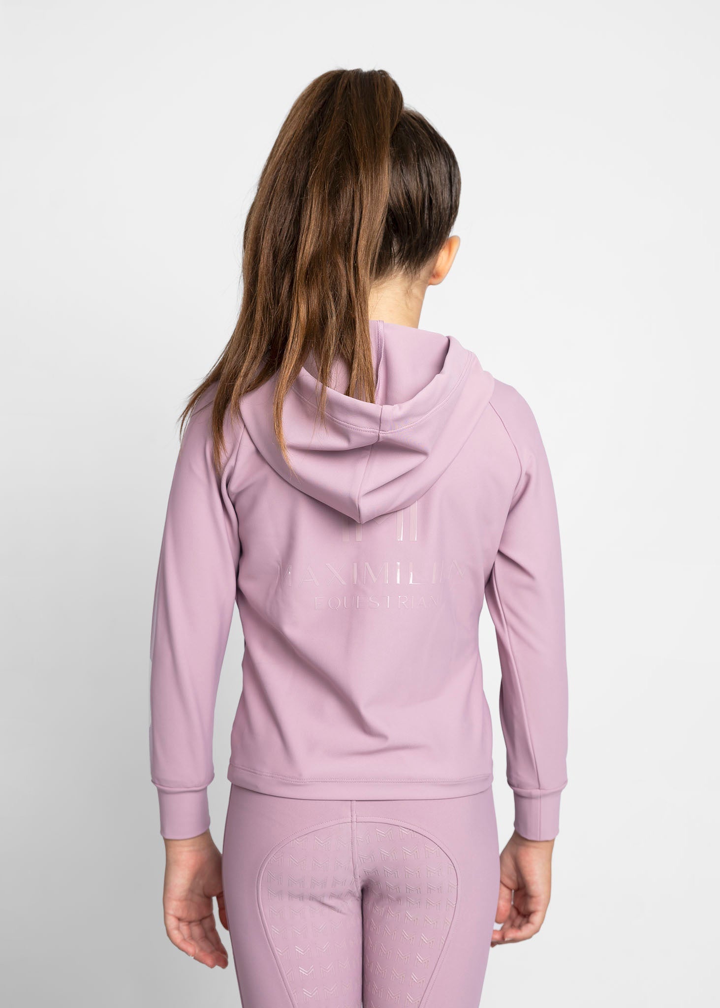 Producto ecuestre Maximilian Equestrian YR Reflection Zip Hoodie (Mauve) detalle 4