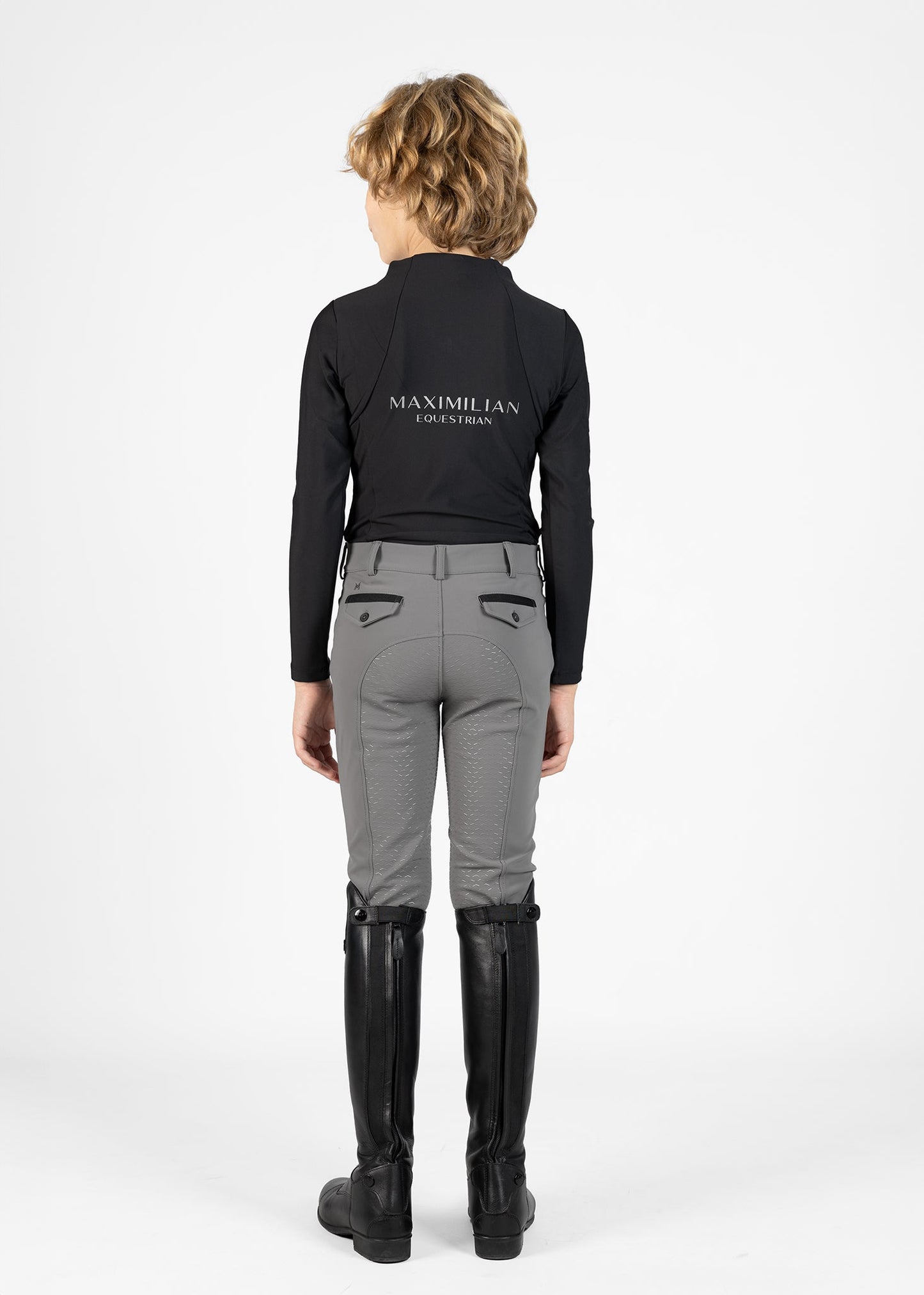 Producto ecuestre Maximilian Equestrian YR Performance Breeches (Grey) detalle 8