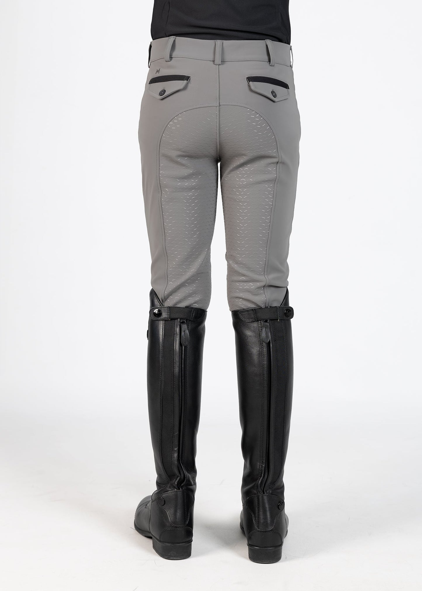Producto ecuestre Maximilian Equestrian YR Performance Breeches (Grey) detalle 4