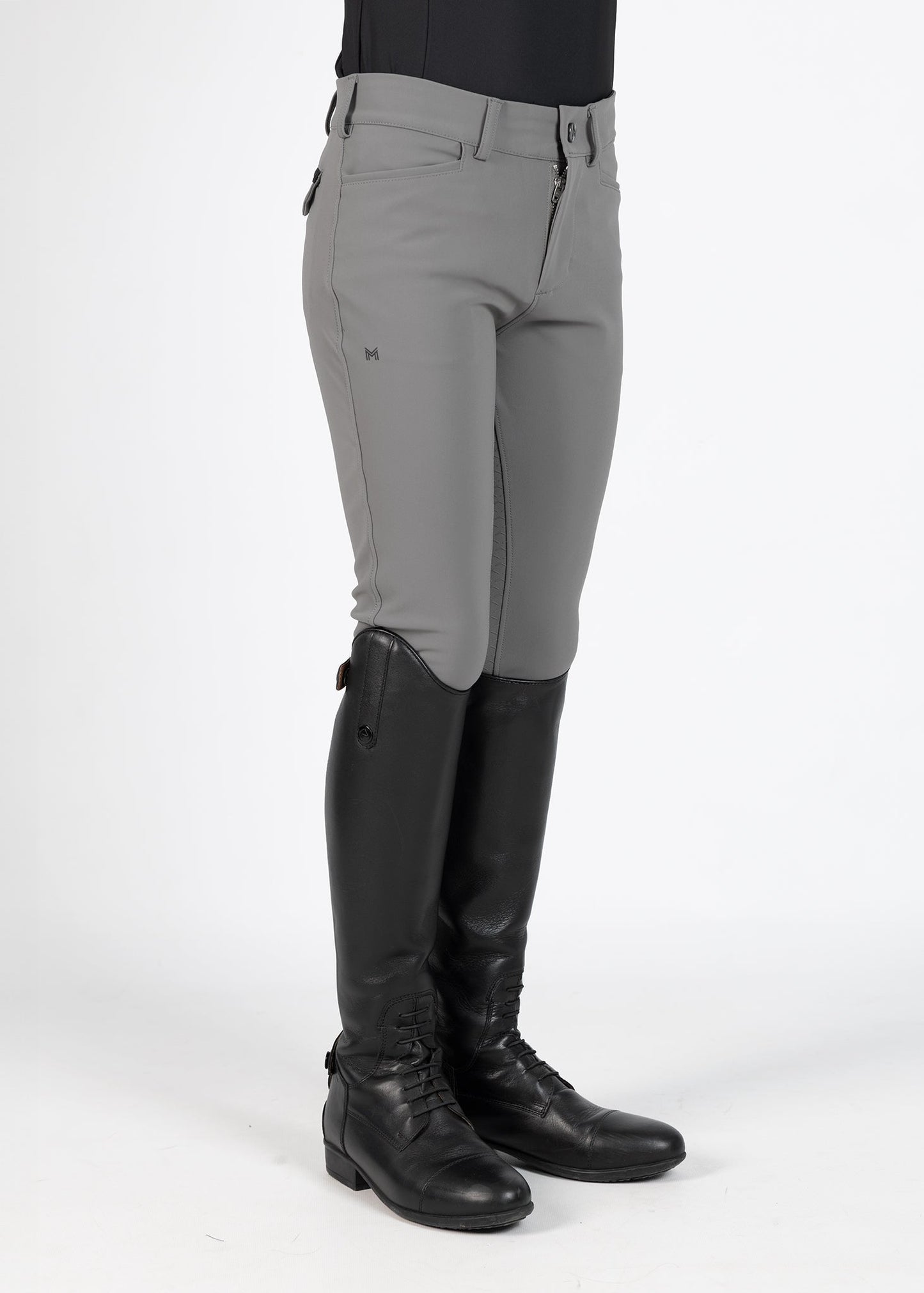 Producto ecuestre Maximilian Equestrian YR Performance Breeches (Grey) detalle 2