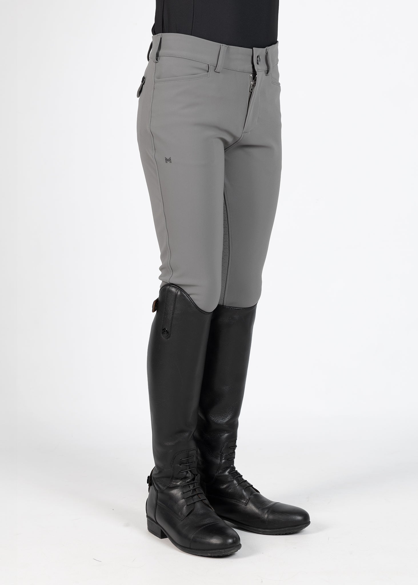 Producto ecuestre Maximilian Equestrian YR Performance Breeches (Grey) detalle 2