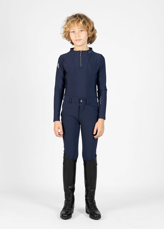 Pantalones Maximilian Equestrian YR Performance pantalón de equitación (Navy) para equitación
