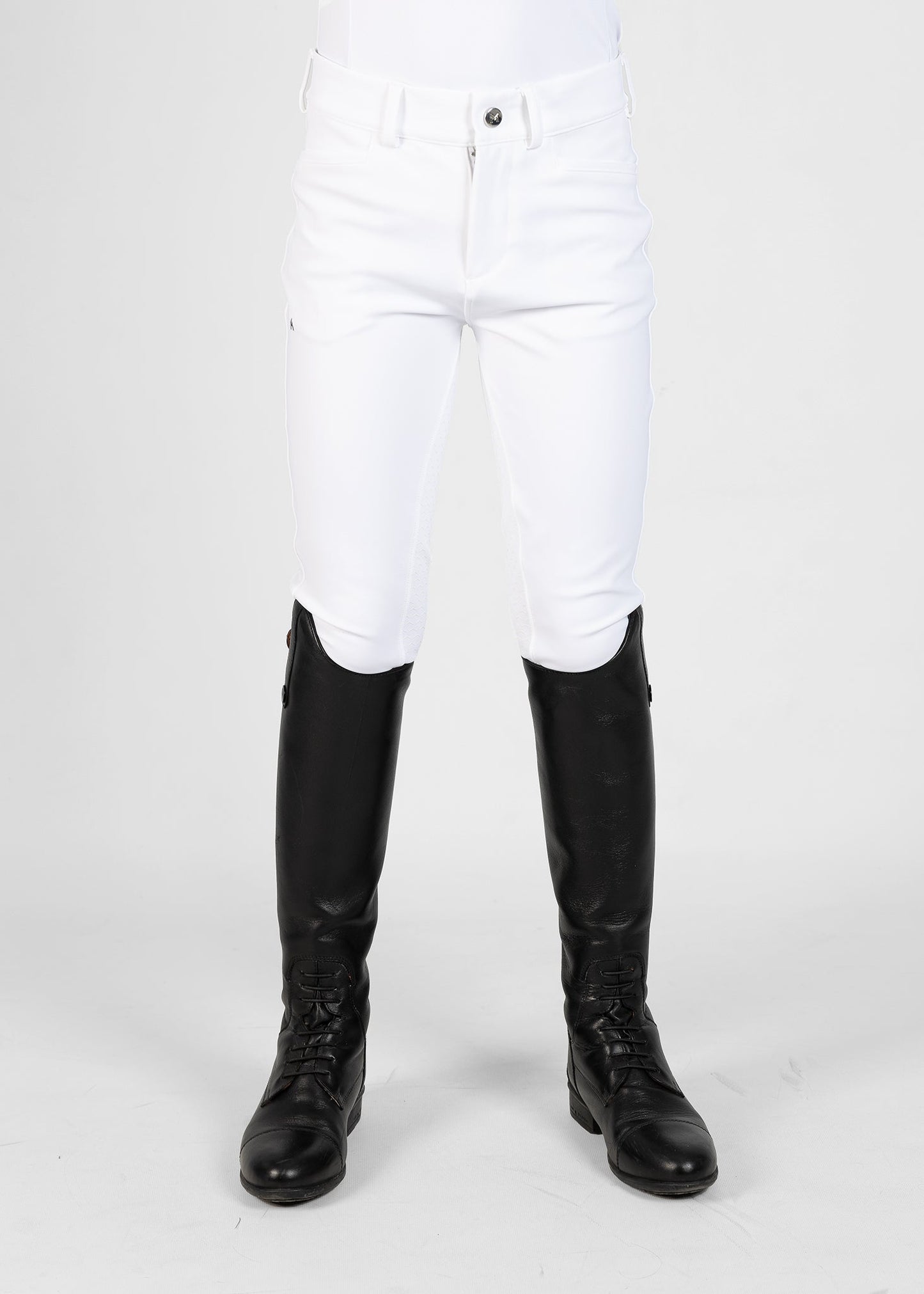 Producto ecuestre Maximilian Equestrian YR Performance Breeches (White) detalle 4