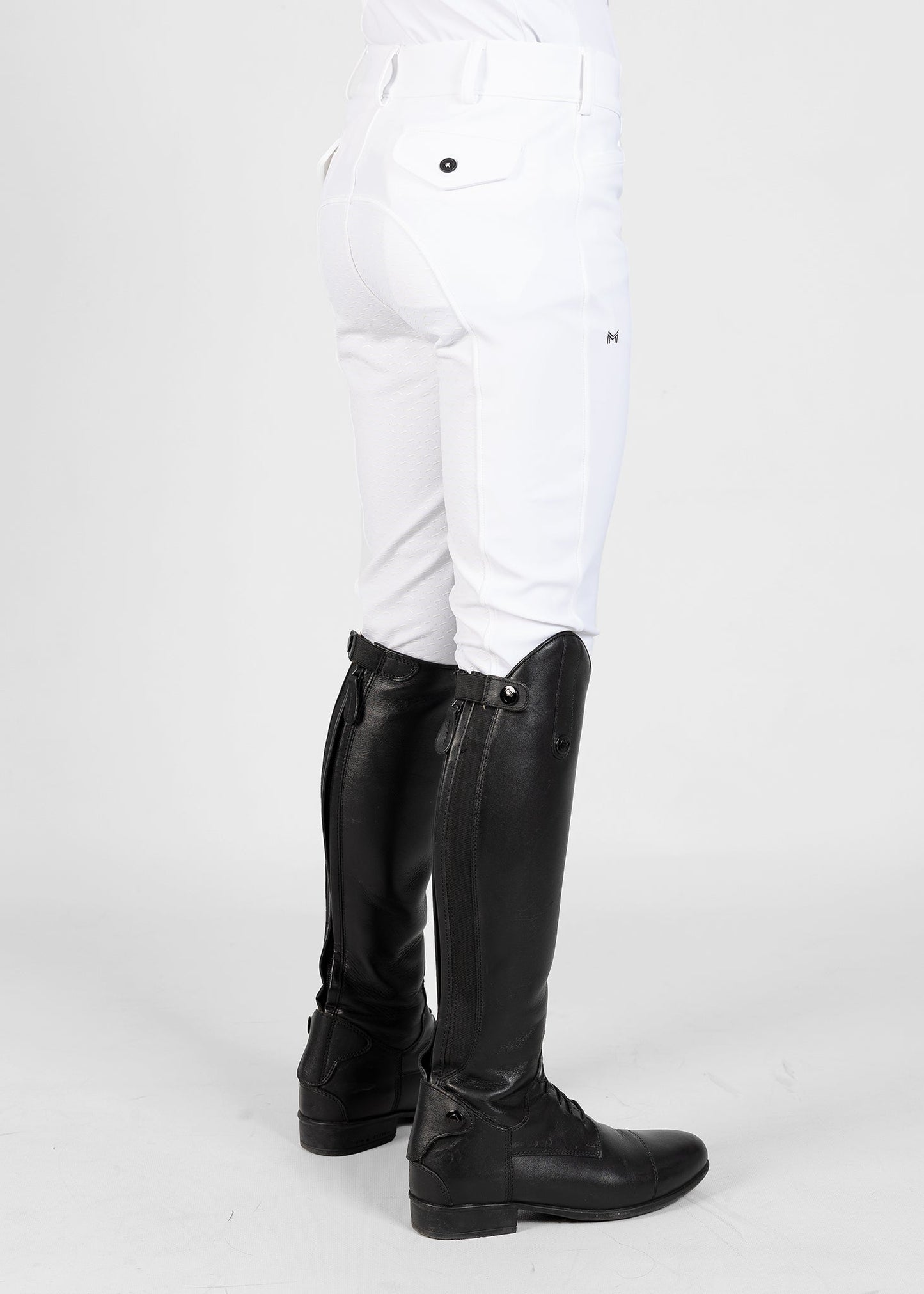 Producto ecuestre Maximilian Equestrian YR Performance Breeches (White) detalle 8