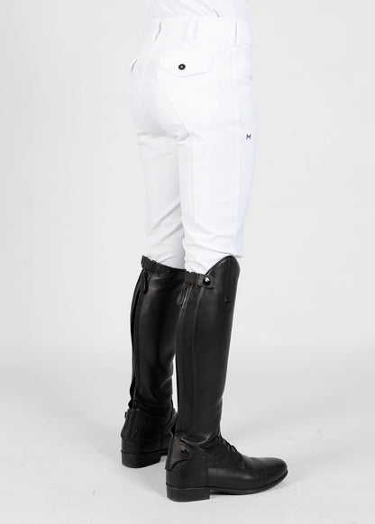 Producto ecuestre Maximilian Equestrian YR Performance Breeches (White) detalle 8