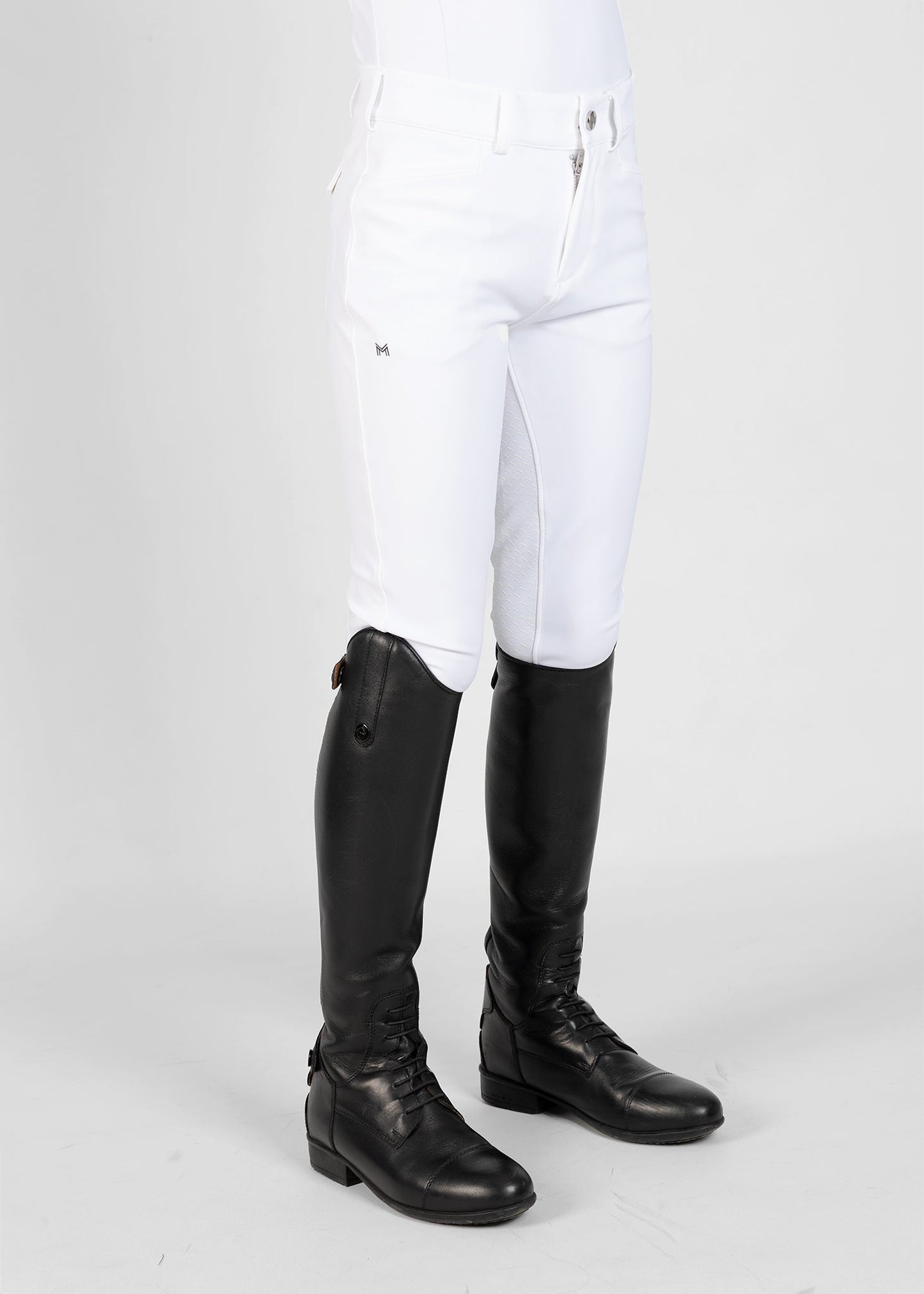 Producto ecuestre Maximilian Equestrian YR Performance Breeches (White) detalle 6