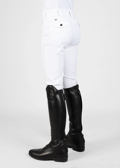 Producto ecuestre Maximilian Equestrian YR Performance Breeches (White) detalle 5