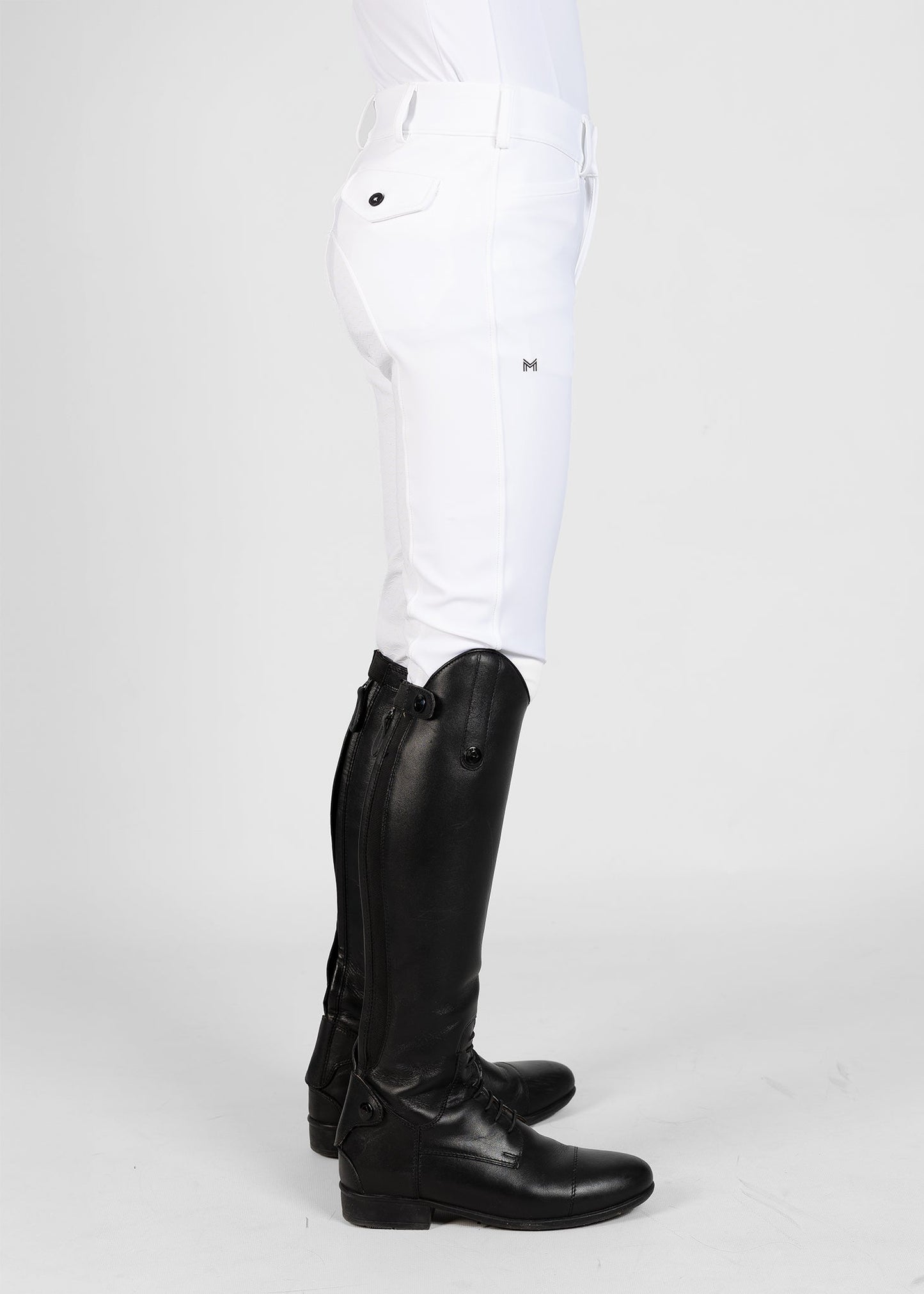 Producto ecuestre Maximilian Equestrian YR Performance Breeches (White) detalle 7